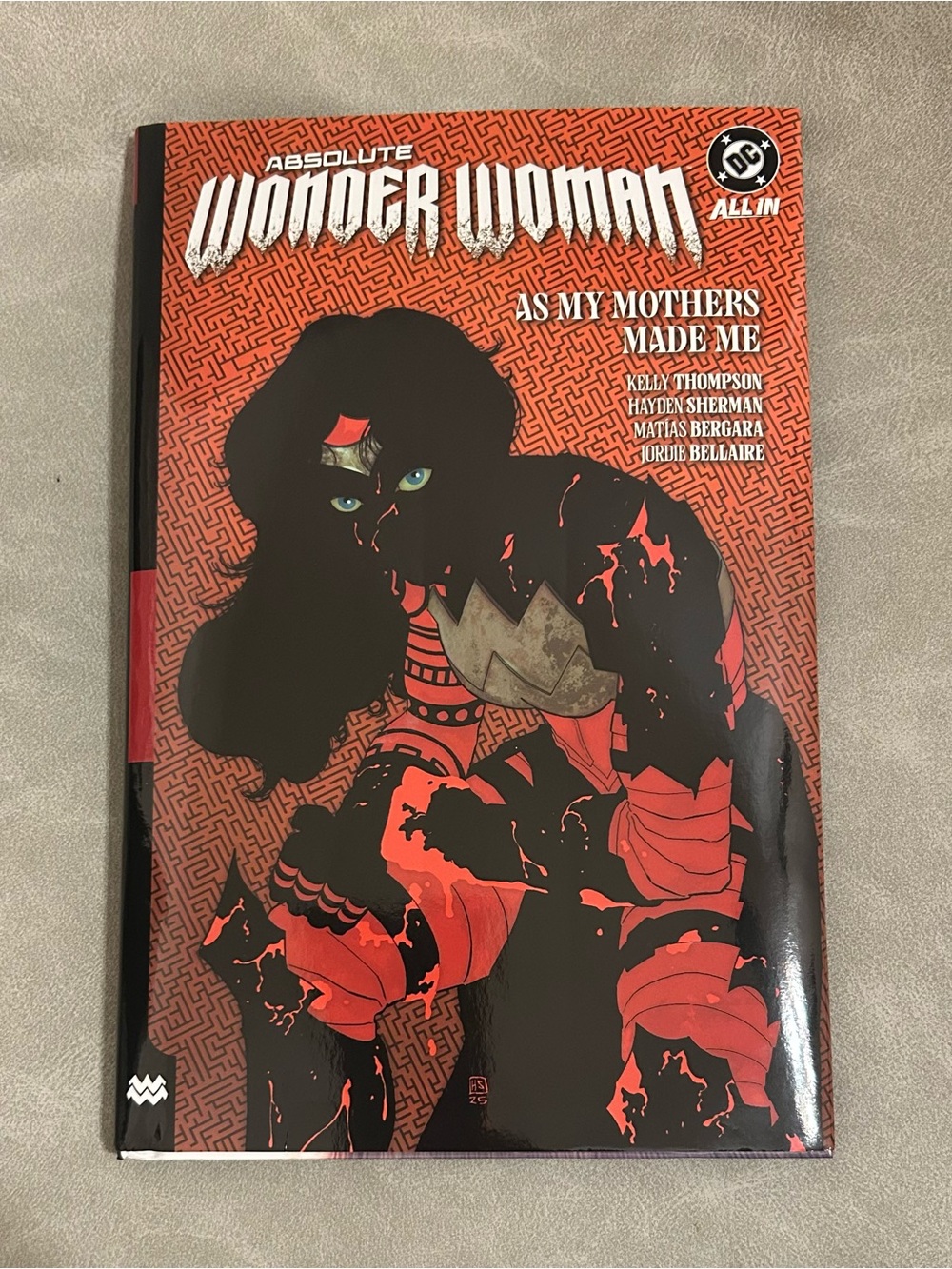 DC Hardcover Book with Black, White & Red Cover